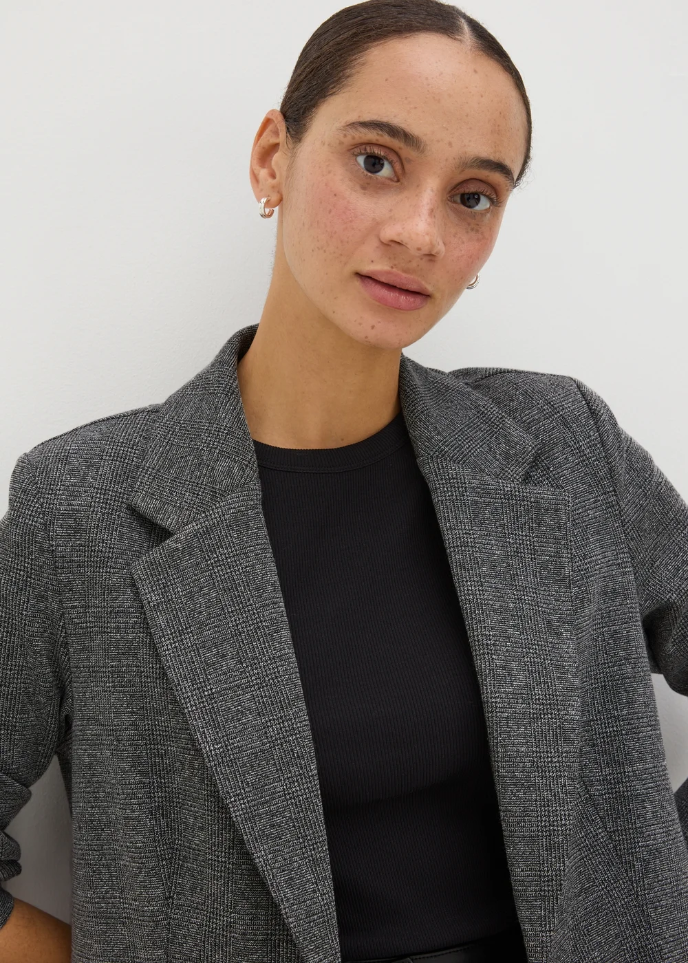 Grey Ponte Blazer - 8 Image 3