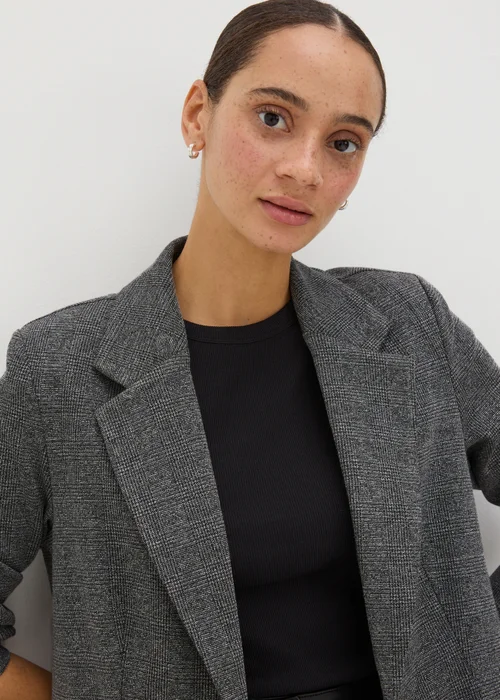 Grey Ponte Blazer - 8 Image 3