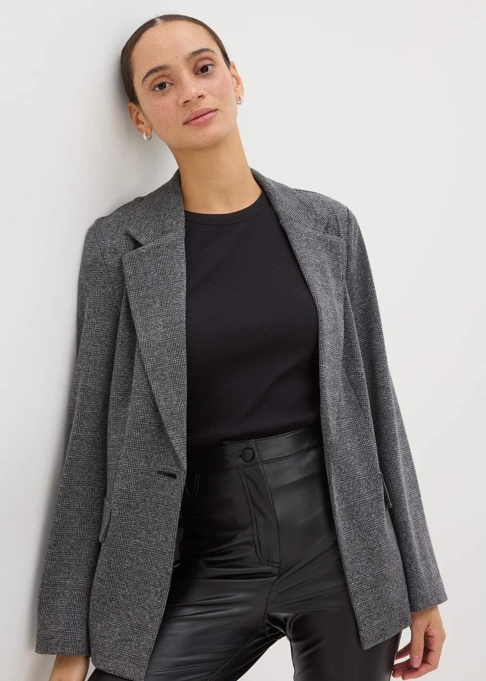 Grey Ponte Blazer - 8 Image 2