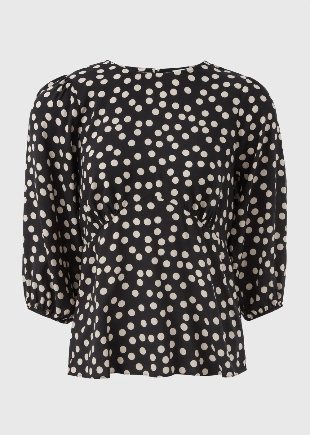 Black Spot Print Blouse - 8 Image 4