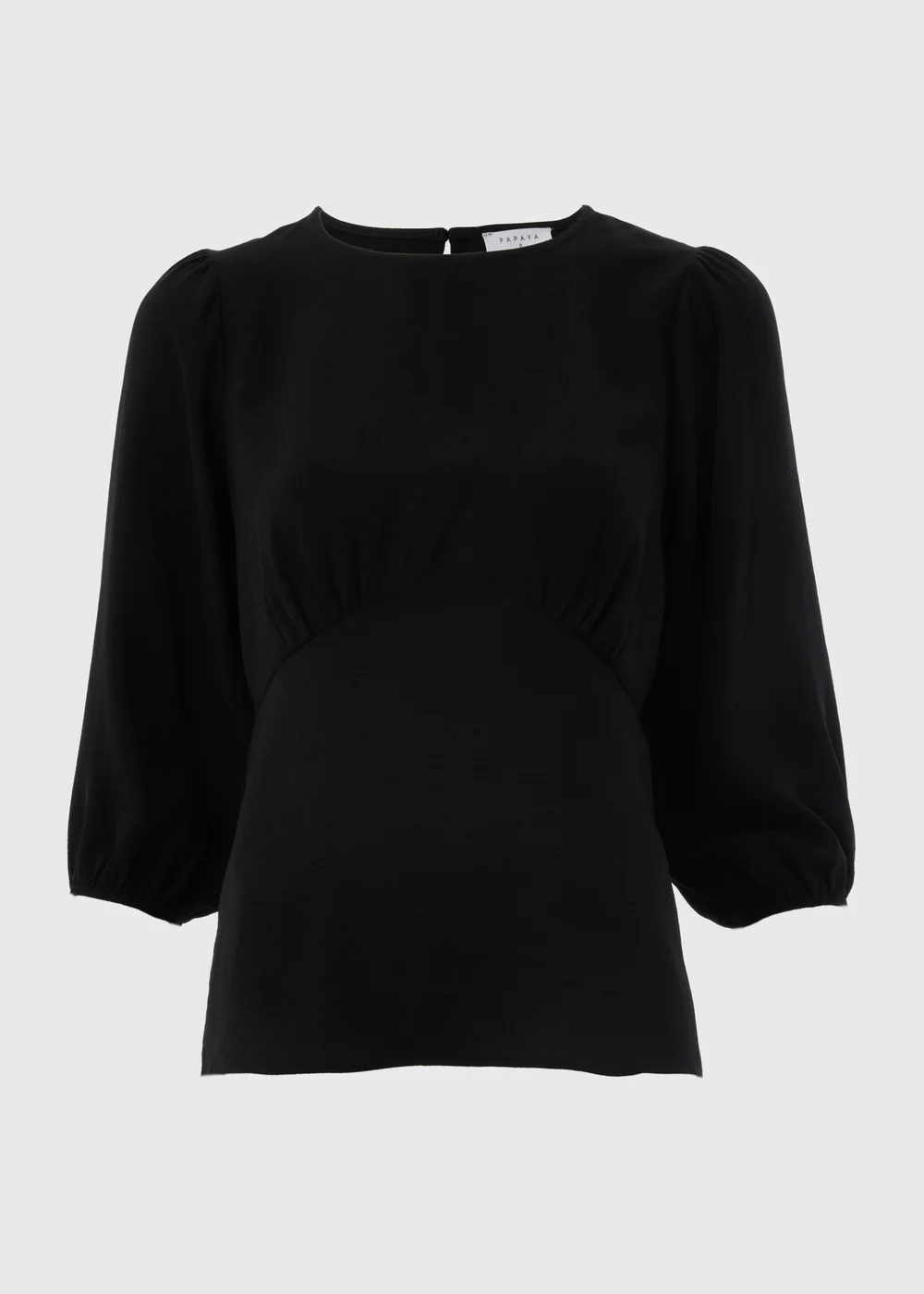 Black Empire Waist Blouse - 8 Image 4