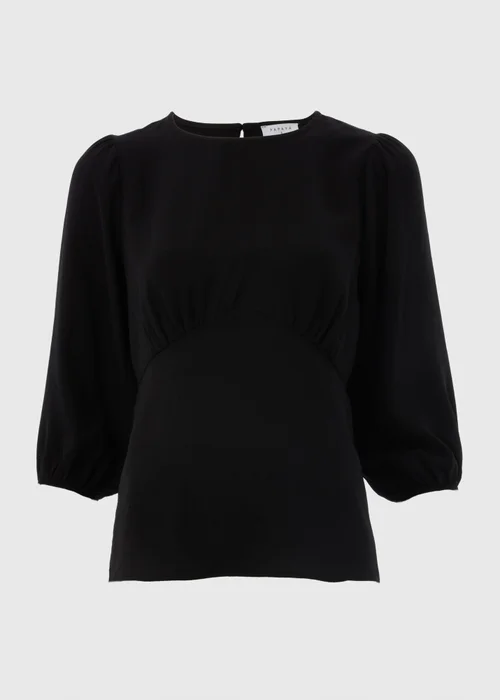 Black Empire Waist Blouse - 8 Image 4