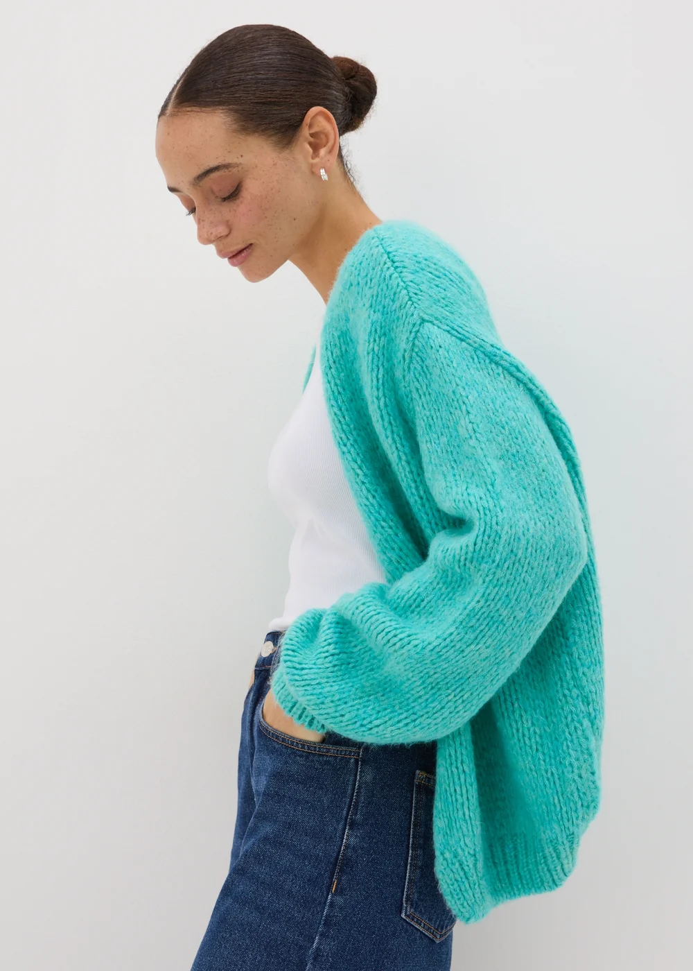 Aqua Lofty Knit Cardigan - XS Image 2