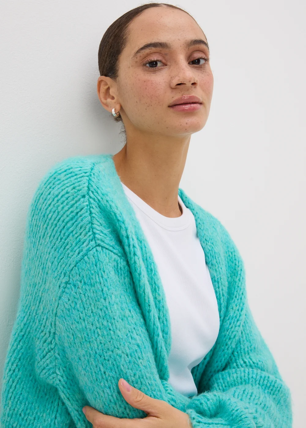 Aqua Lofty Knit Cardigan - XS Image 3