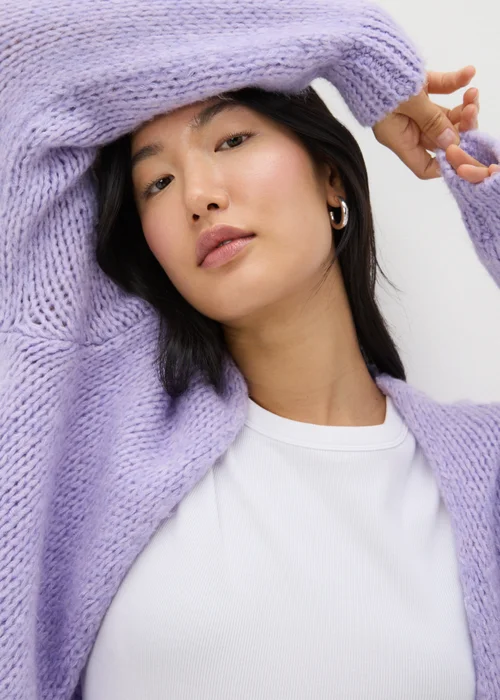 Lilac Lofty Knit Cardigan - XS Image 2