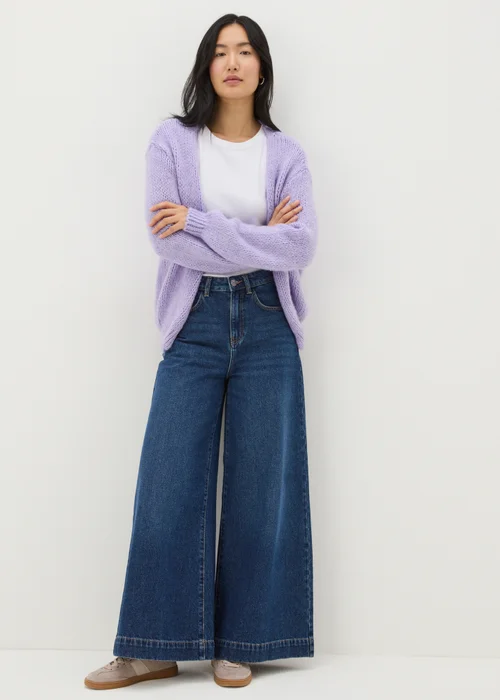 Lilac Lofty Knit Cardigan - XS Image 3