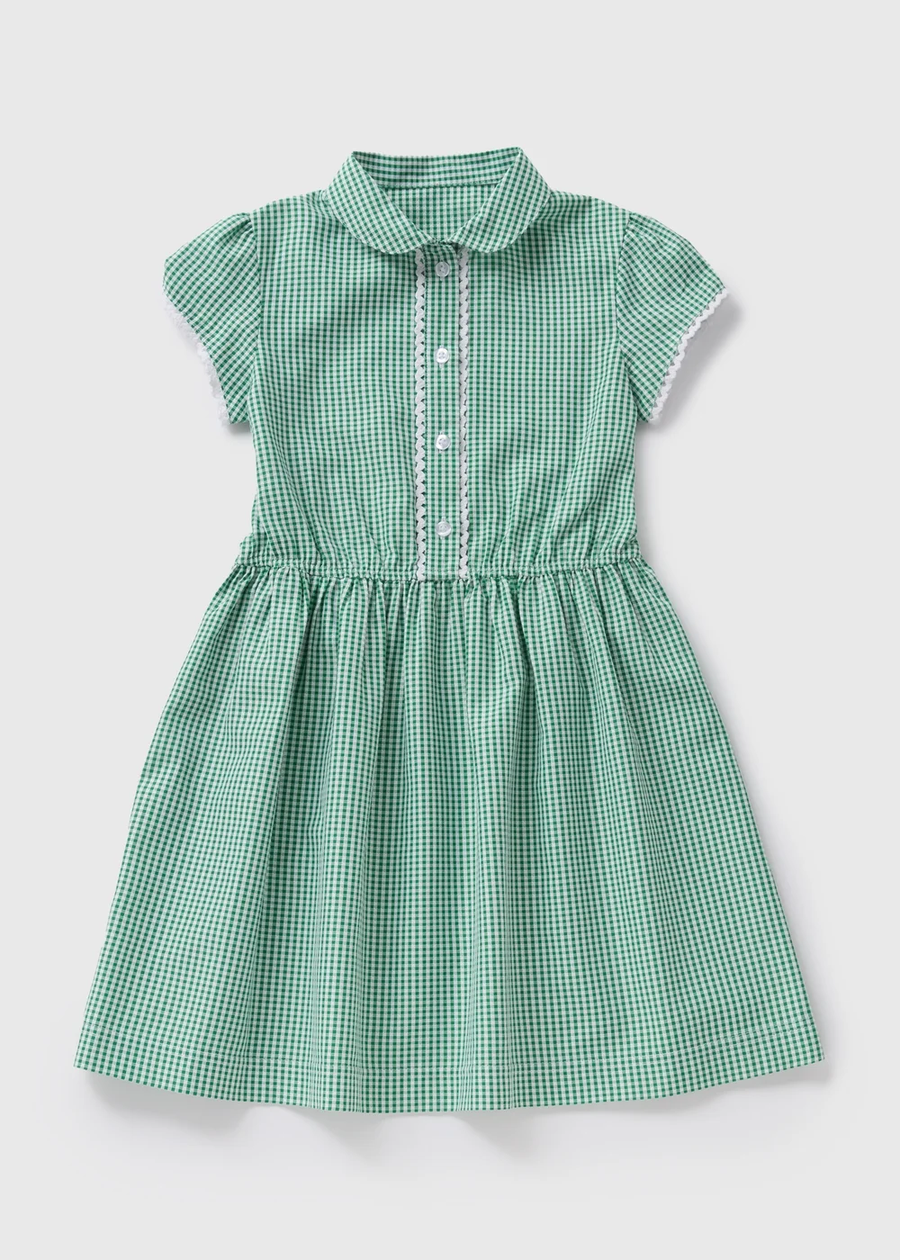 Girls Green Gingham Traditional School Dress (3-13yrs) - 3 Yrs Image 1