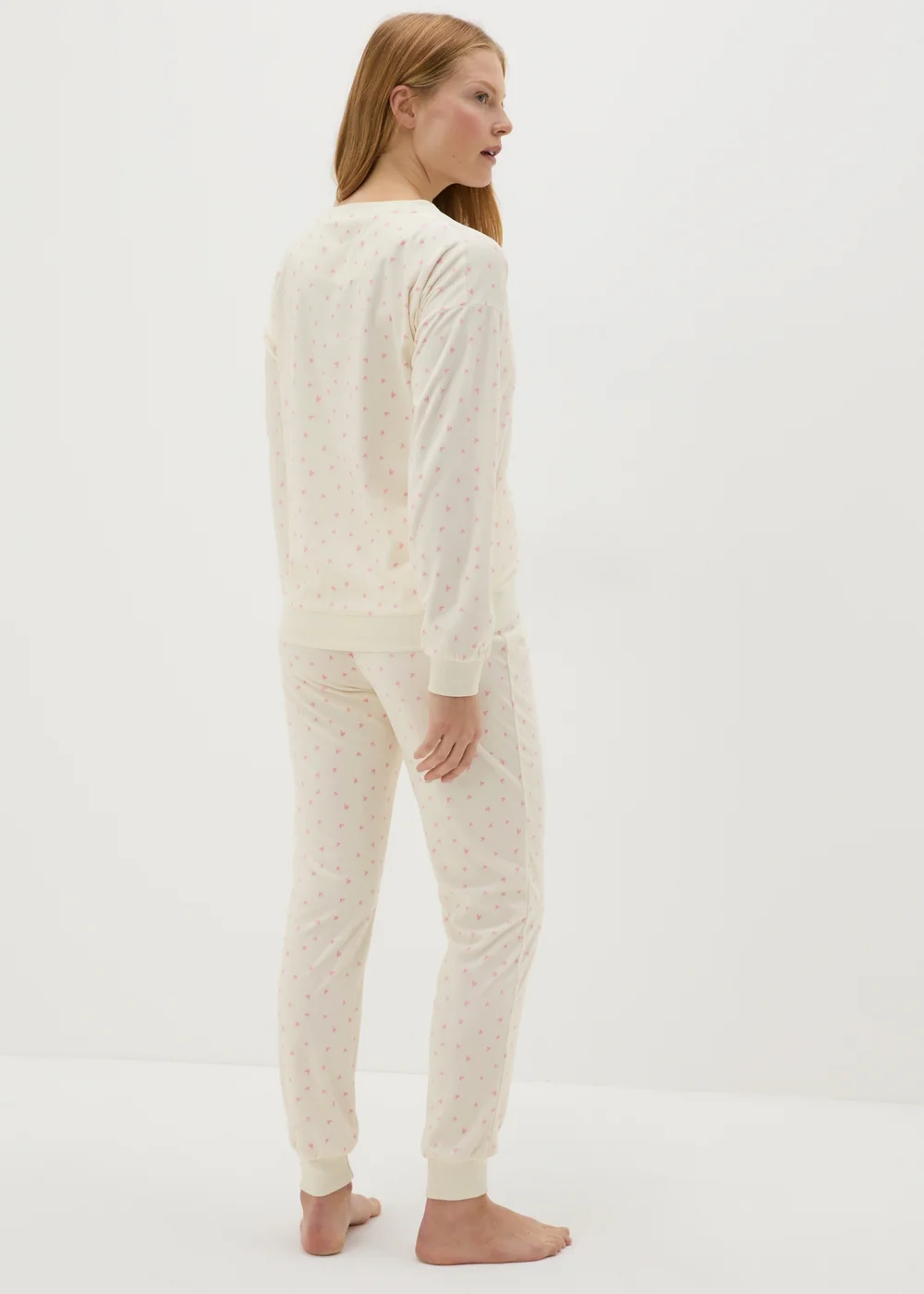 Cream Spot Print Velour Lounge Set - Extra small Image 2