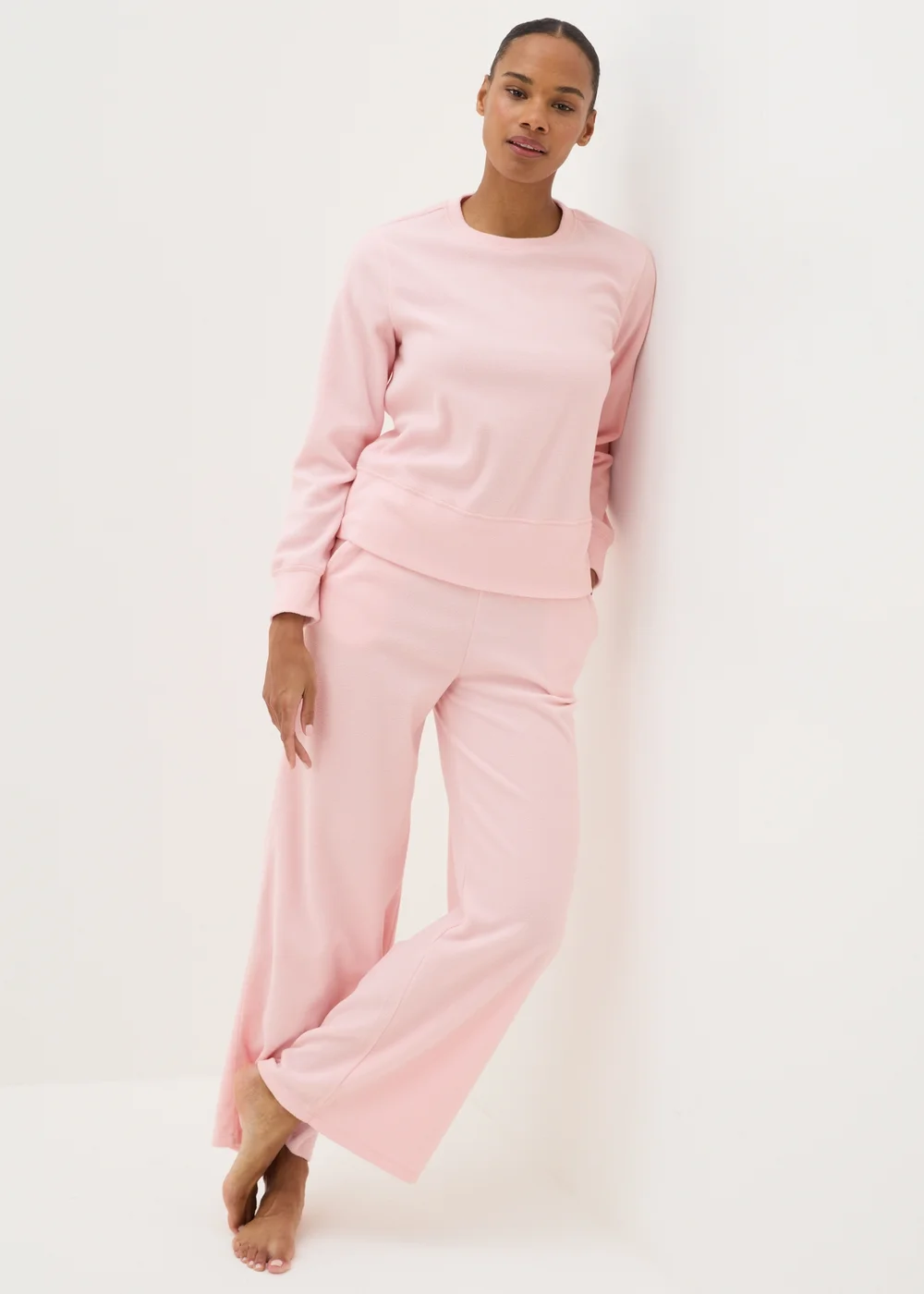 Pink Fleece Loungewear Set - Extra small Image 1