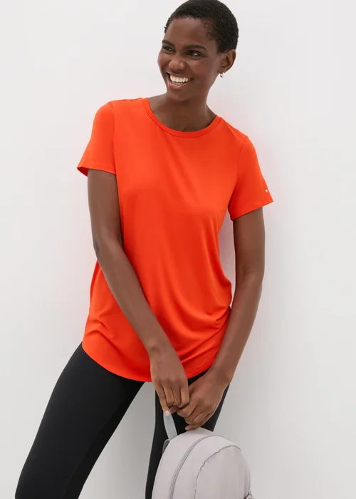 Souluxe Red Longline T-Shirt - Small Image 1