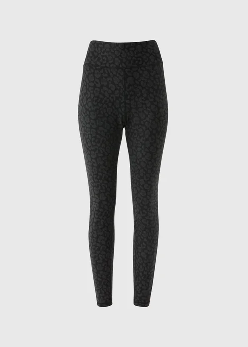 Souluxe Black Leopard Print Leggings - 8 Image 4