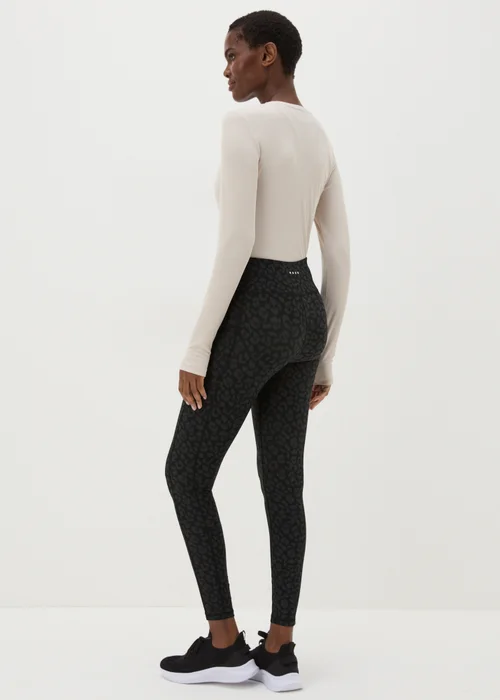 Souluxe Black Leopard Print Leggings - 8 Image 2