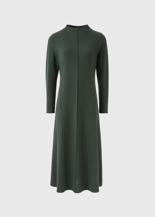 Et Vous Dark Green Fit & Flare Midi Dress - 8 Image 4