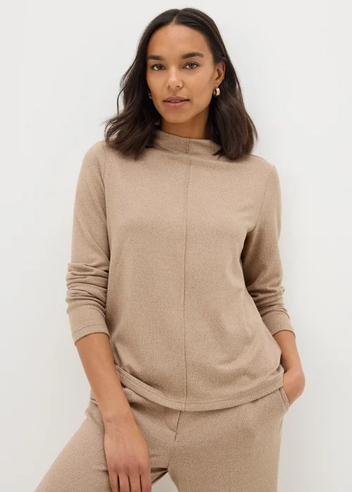 Et Vous Camel Front Seam Co Ord Top - 8 Image 1