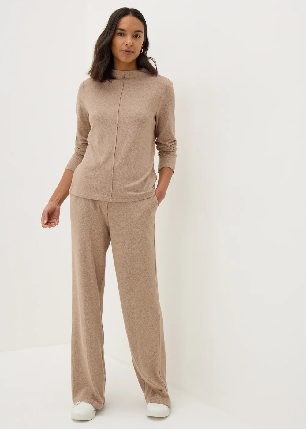 Et Vous Camel Front Seam Co Ord Top - 8 Image 3