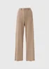 Et Vous Camel Wide Leg Co Ord Trousers - Size 8 Image 4