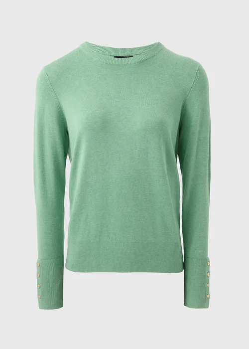 Et Vous Light Green Round Neck Jumper - 8 Image 4