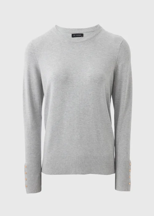 Et Vous Grey Round Neck Jumper - 8 Image 4