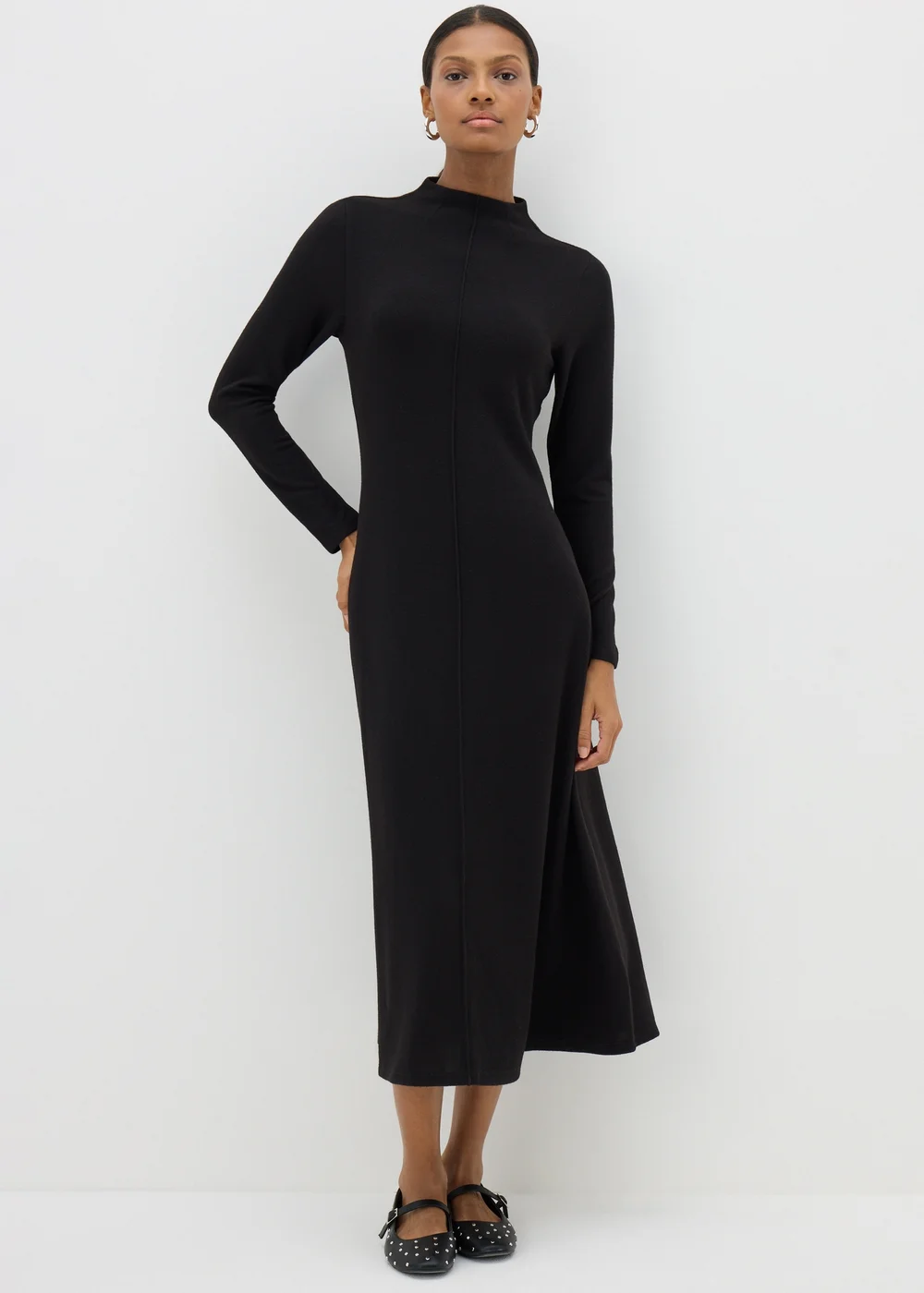 Et Vous Black Fit & Flare Midi Dress - 8 | Matalan Et Vous Black Fit & Flare Midi Dress - 8 | Matalan