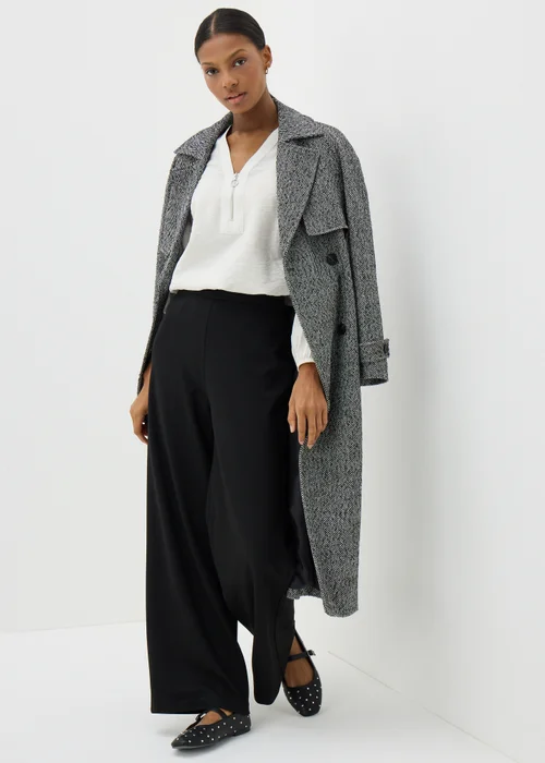 Et Vous Cream Zip Front Blouse - 8 Image 1
