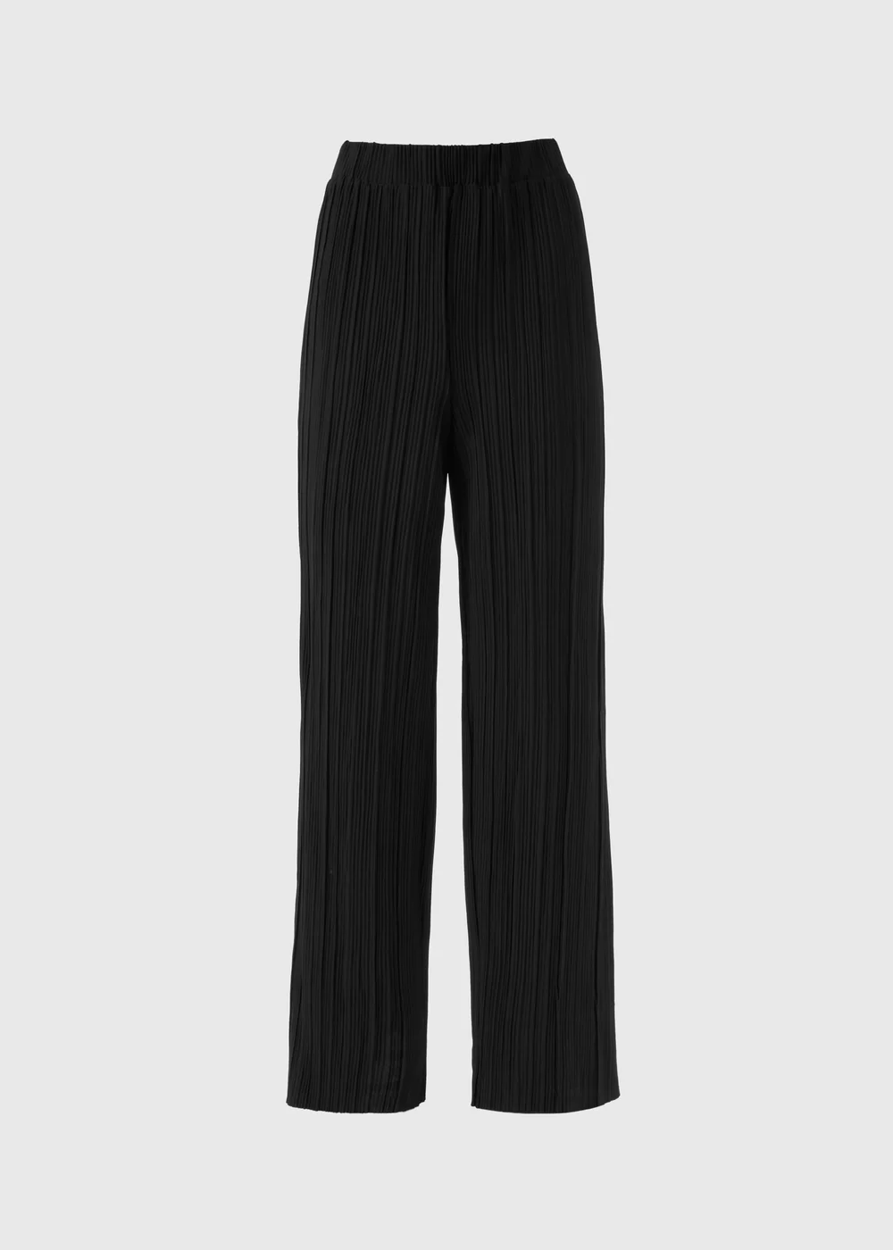 Et Vous Black Plisse Wide Leg Trousers - 8 Image 4