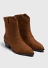 Tan Western Boots - Size 3 Image 1