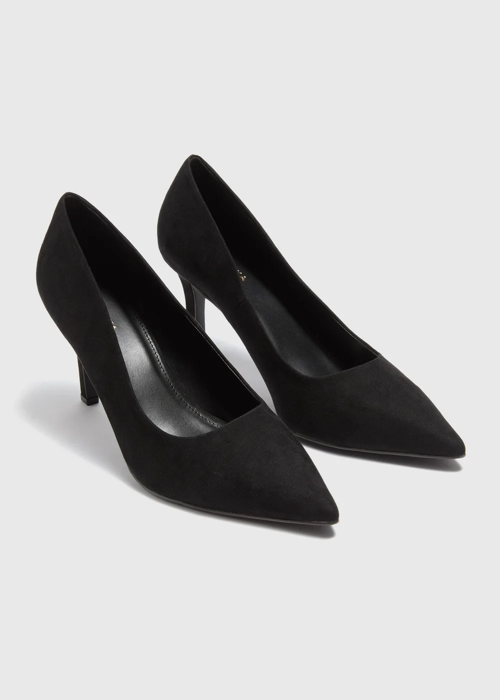Black Pointed Court Heels - Size 3 Image 1