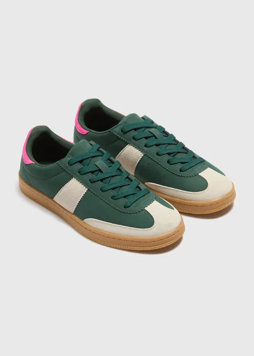 Green Retro Trainers - Size 3 Image 1