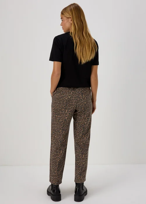 Brown Animal Print Utility Jogging Bottoms - 8 Image 2