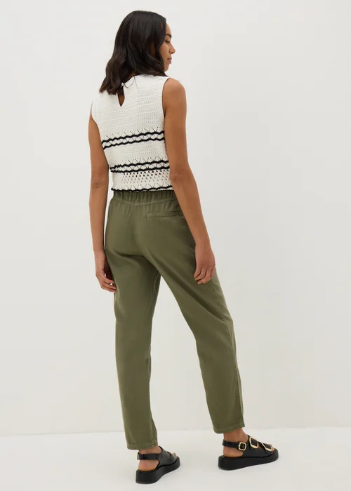 Khaki Utility Tapered Trousers - 8 Image 2