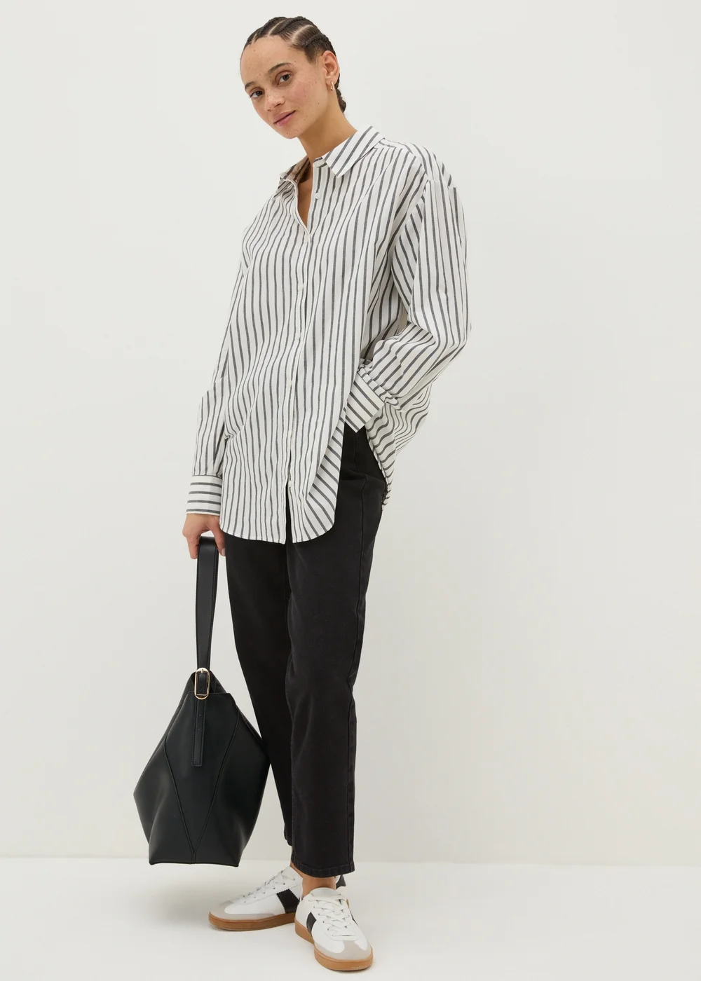 Black Bucket Tote Bag - One Size Image 1