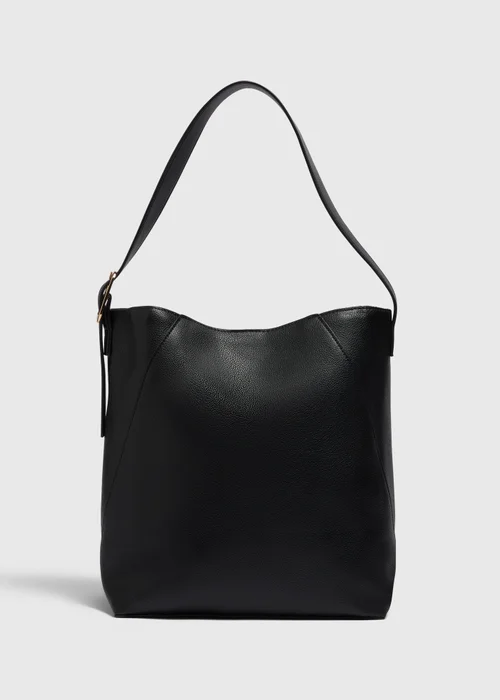 Black Bucket Tote Bag - One Size Image 2