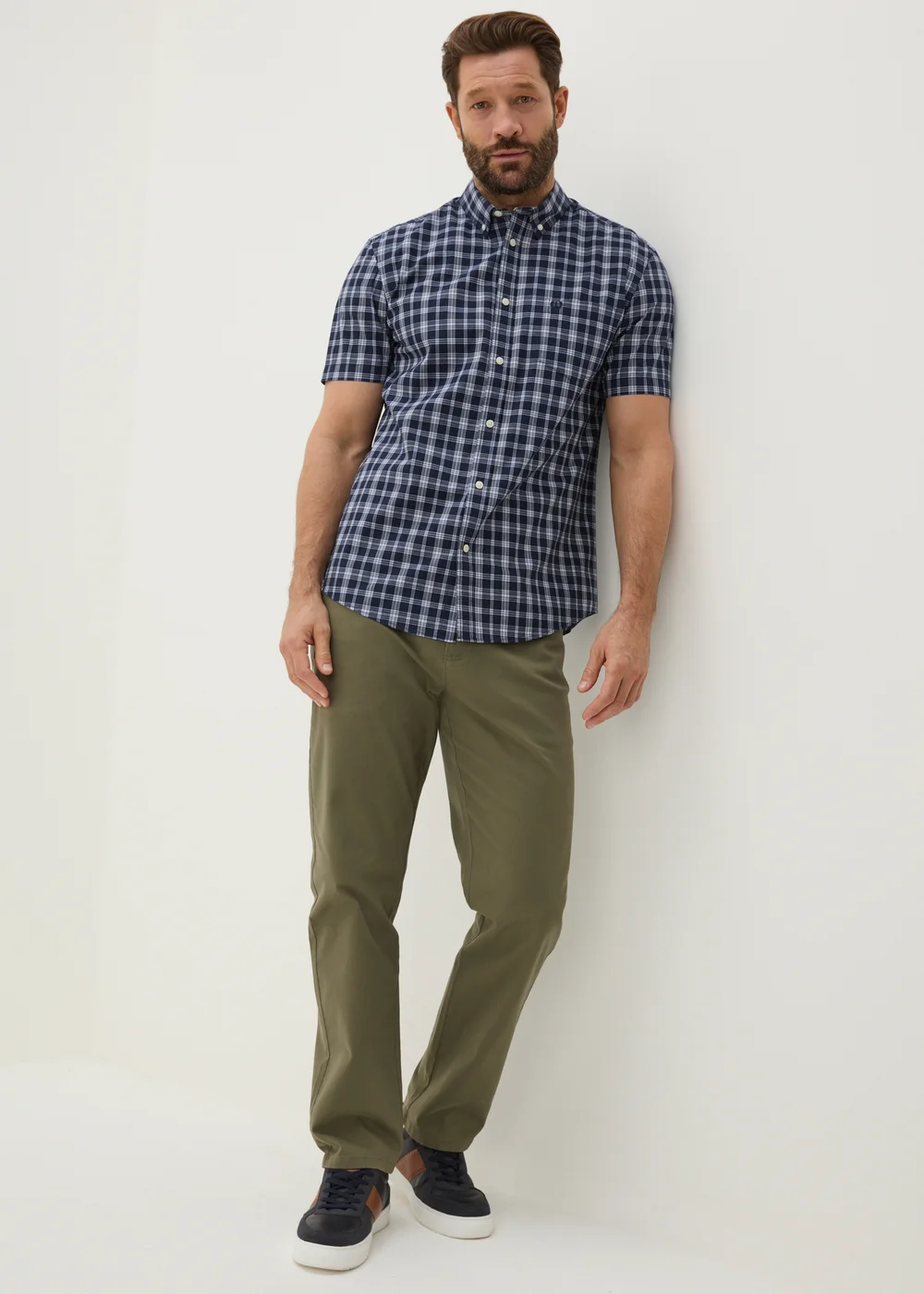 Lincoln Blue Wash Check Shirt - S Image 2