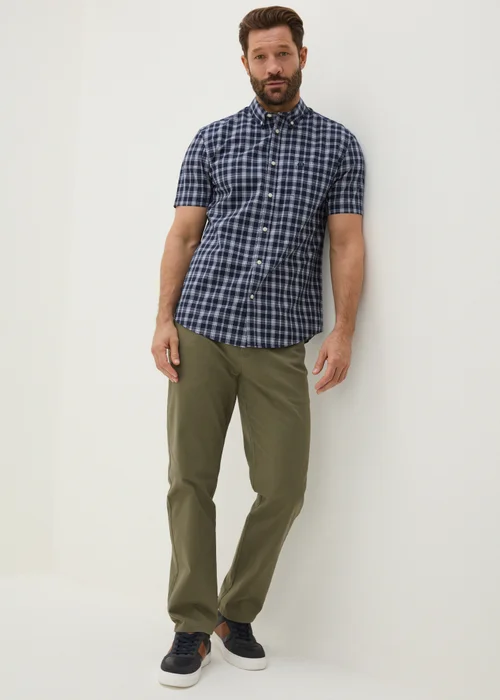 Lincoln Blue Wash Check Shirt - S Image 2