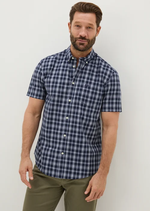 Lincoln Blue Wash Check Shirt - S Image 1
