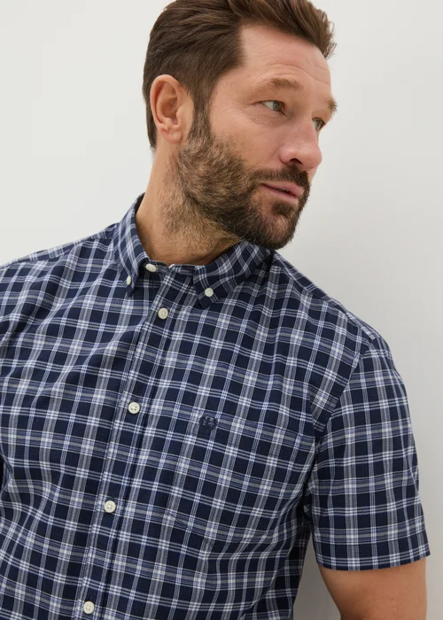 Lincoln Blue Wash Check Shirt - S Image 3
