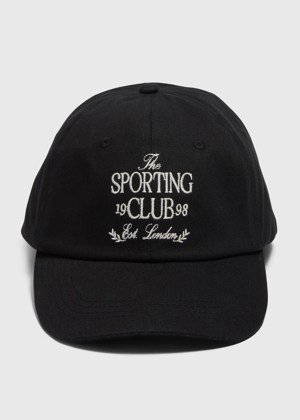 Black Sporting Club Cap - One Size Image 1