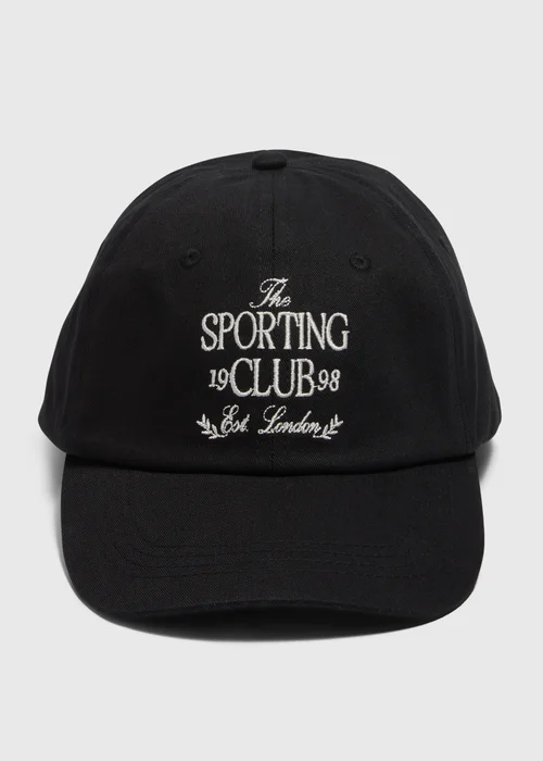 Black Sporting Club Cap - One Size Image 1