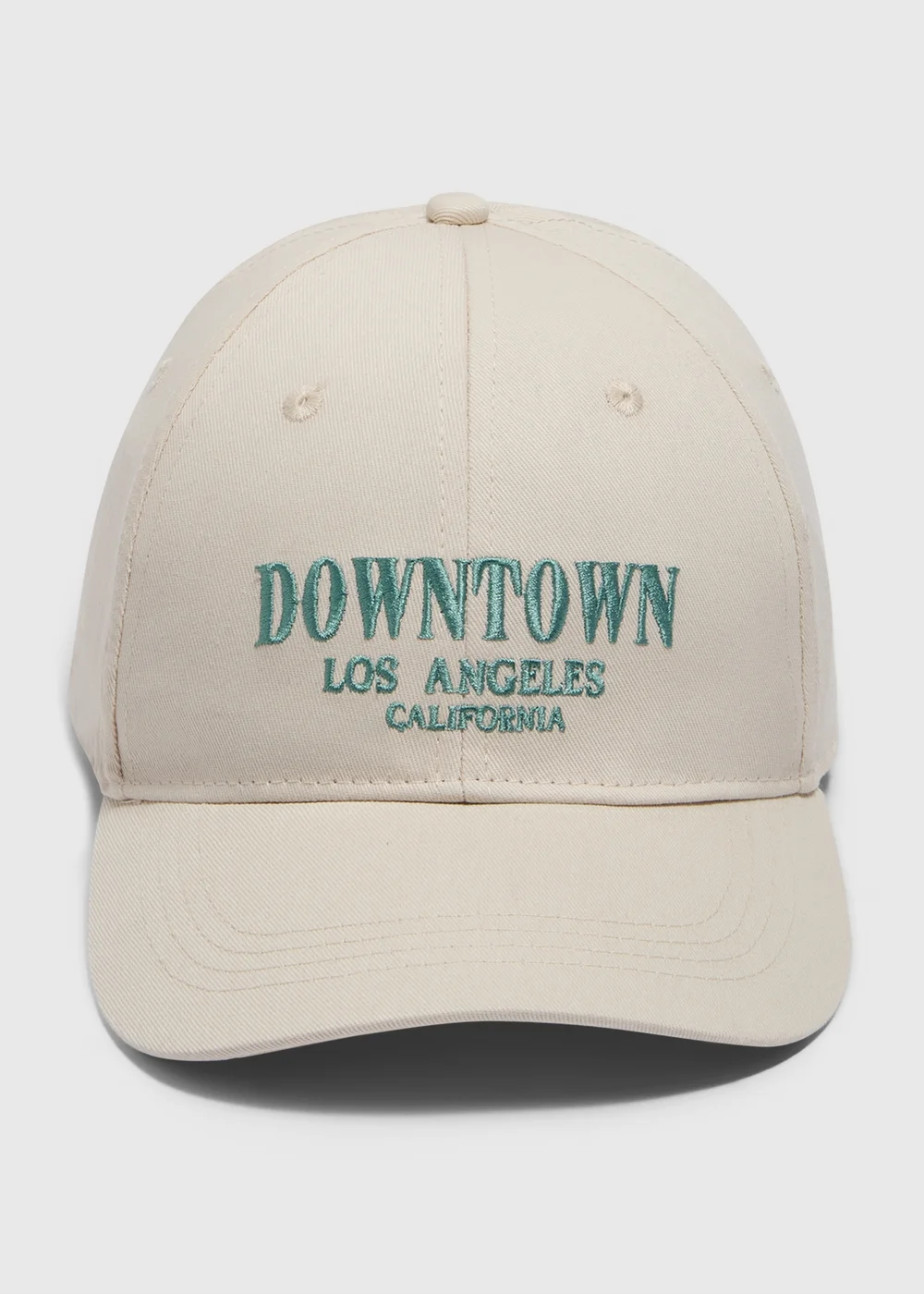 Cream Downtown LA Cap - One Size Image 1