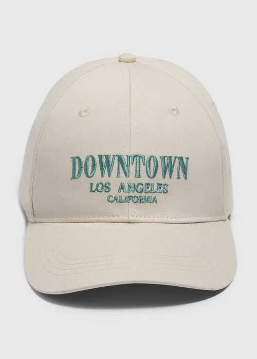 Cream Downtown LA Cap - One Size Image 1