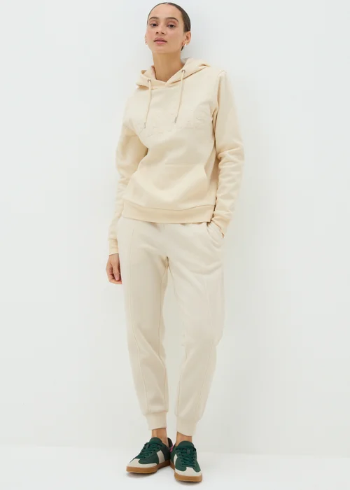 Cream Cuffed Jogging Bottoms - S Image 1