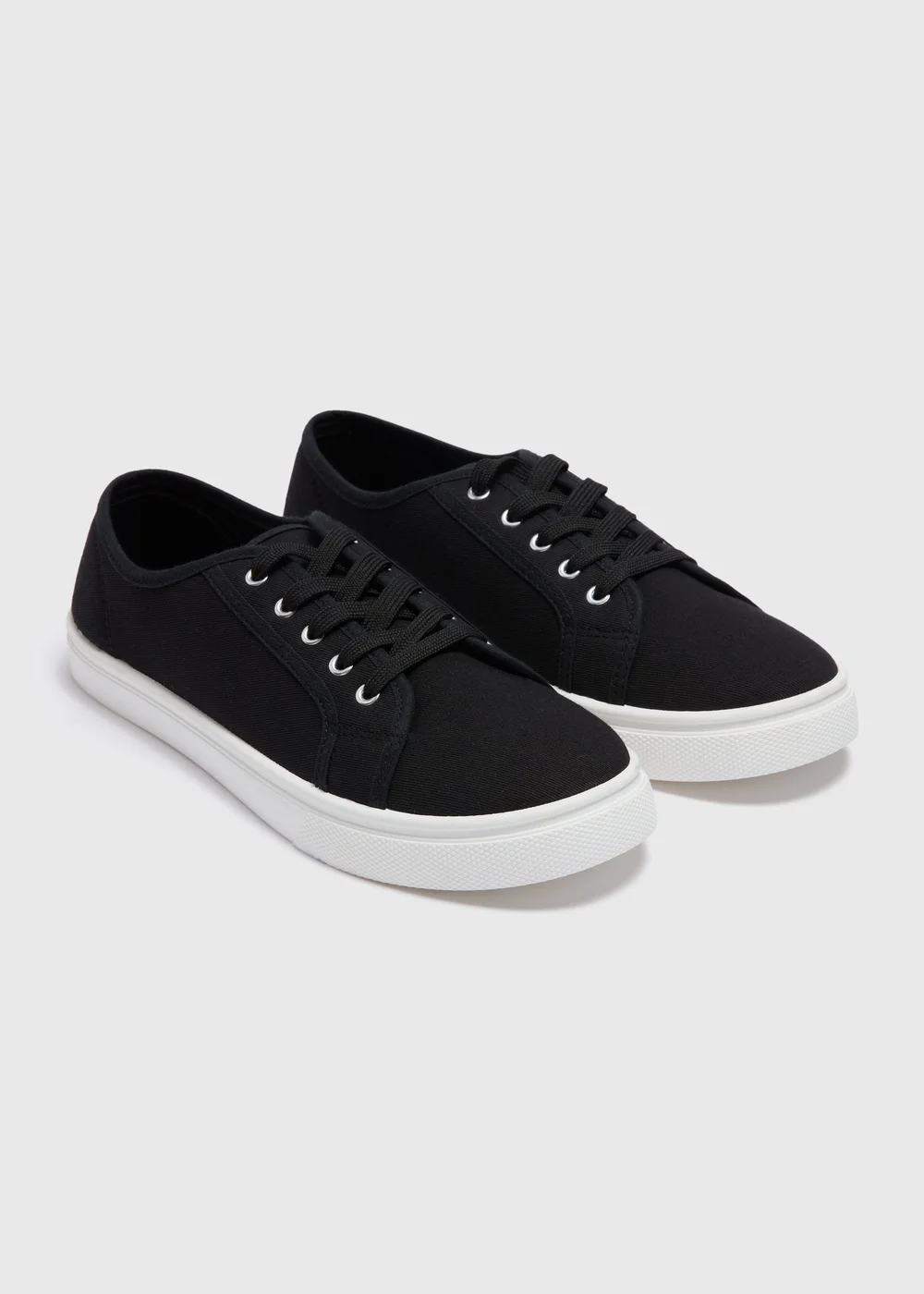 Black Injected Lace Trainers - 6 Image 1