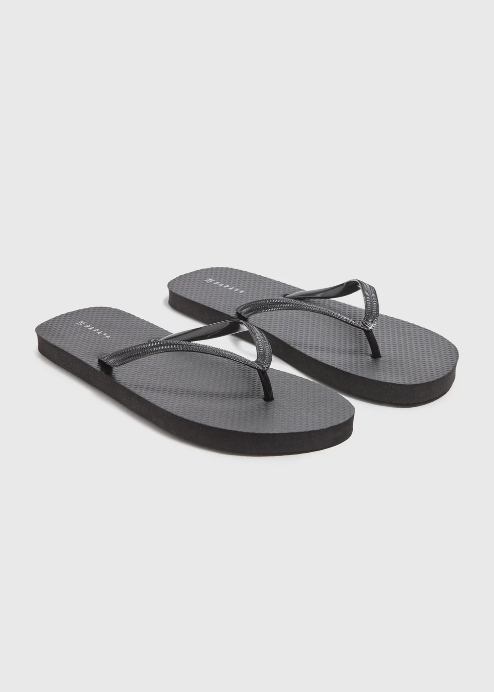 Black Flip Flops - Small Image 1