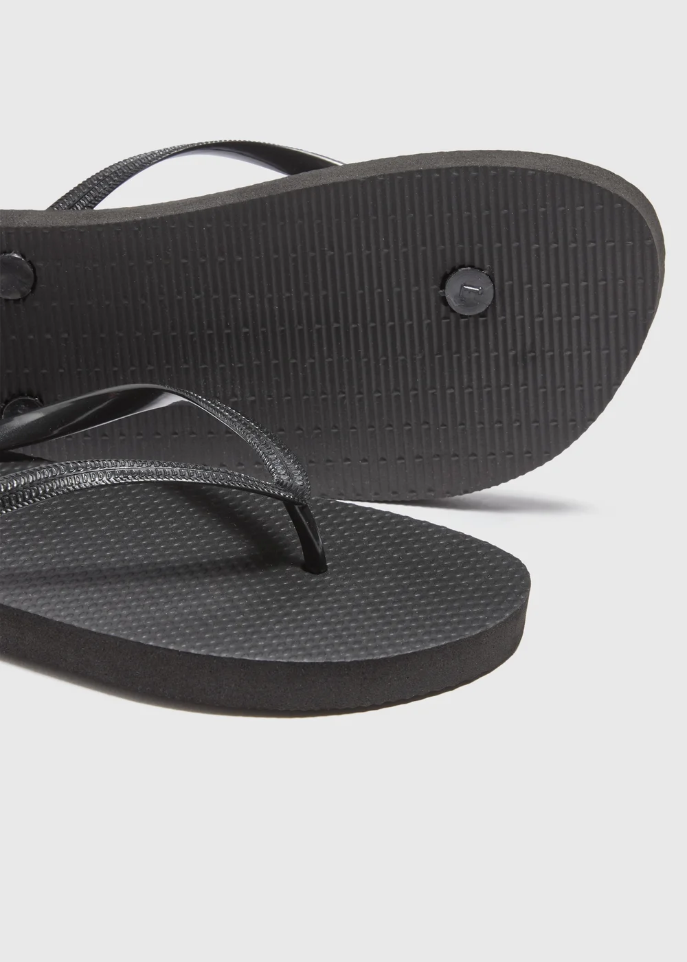 Black Flip Flops - Small Image 2