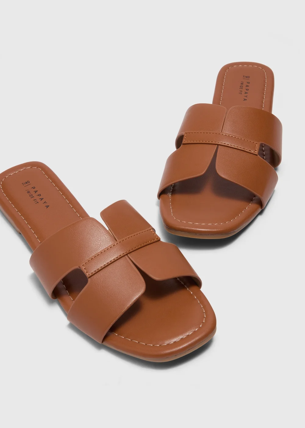 Tan Mule Sandals - Size 3 Image 2