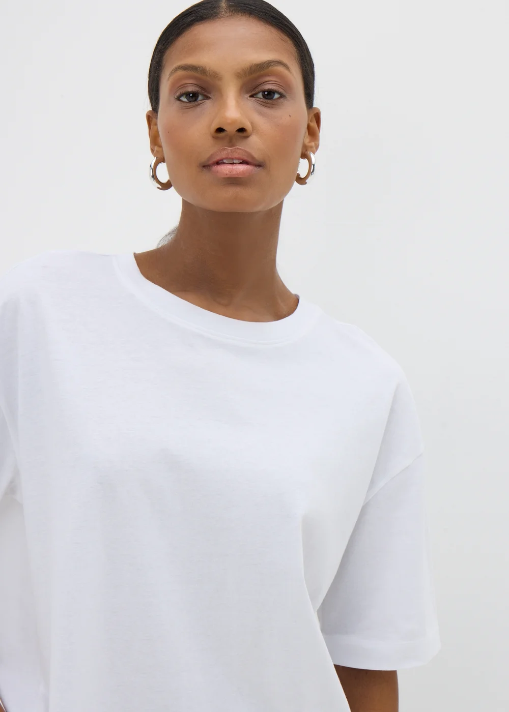 Cream Oversized T-Shirt - S Image 3