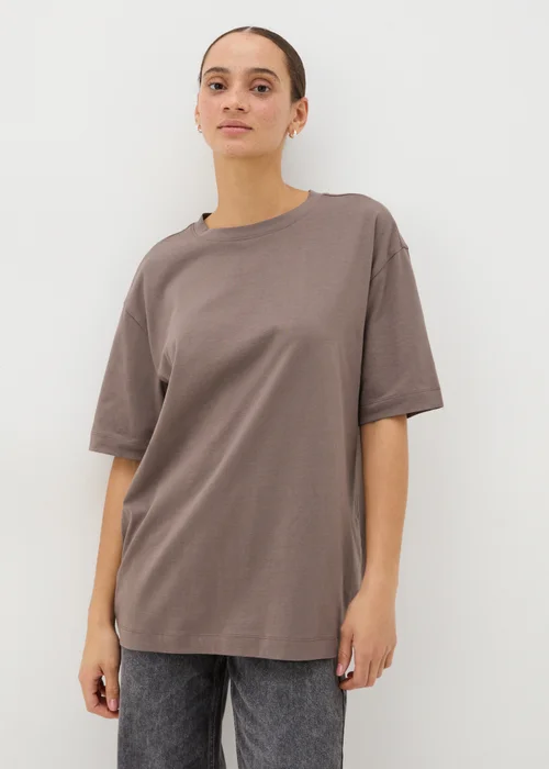 Brown Oversized T-Shirt - S Image 2