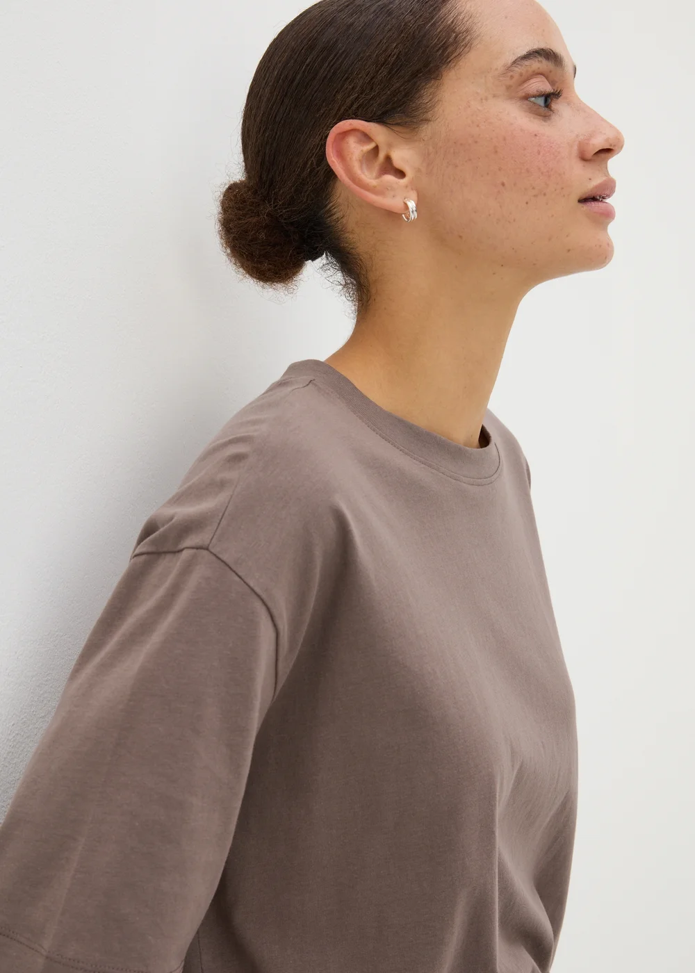 Brown Oversized T-Shirt - S Image 3