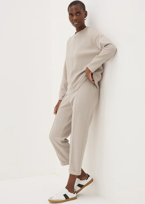 Cream Waffle Long Sleeve Top - S Image 2