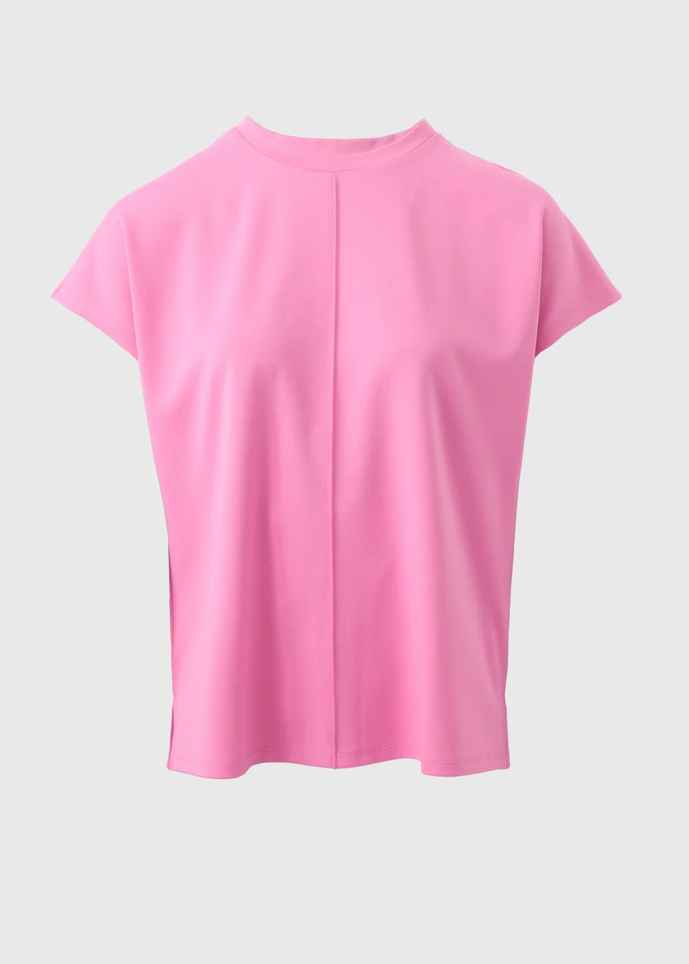 Pink Short Sleeve Ponte Top - S Image 4